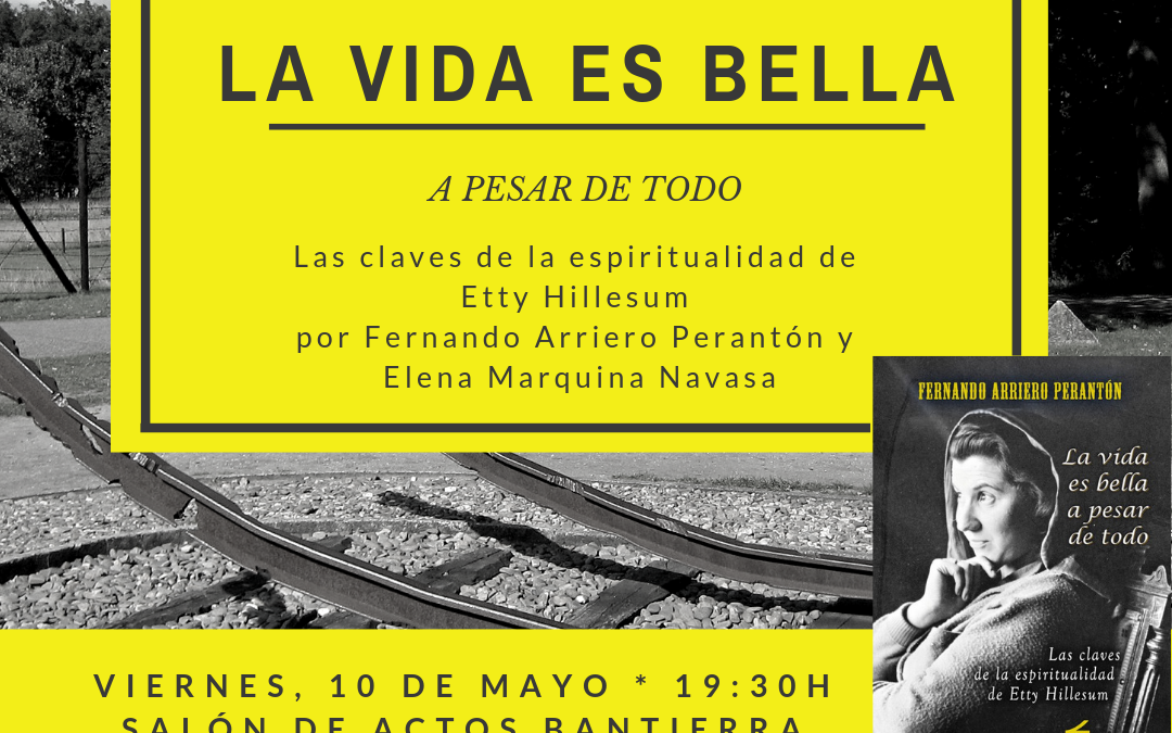 El salón de actos de Bantierra en Huesca acoge la presentación del libro “La Vida es Bella”