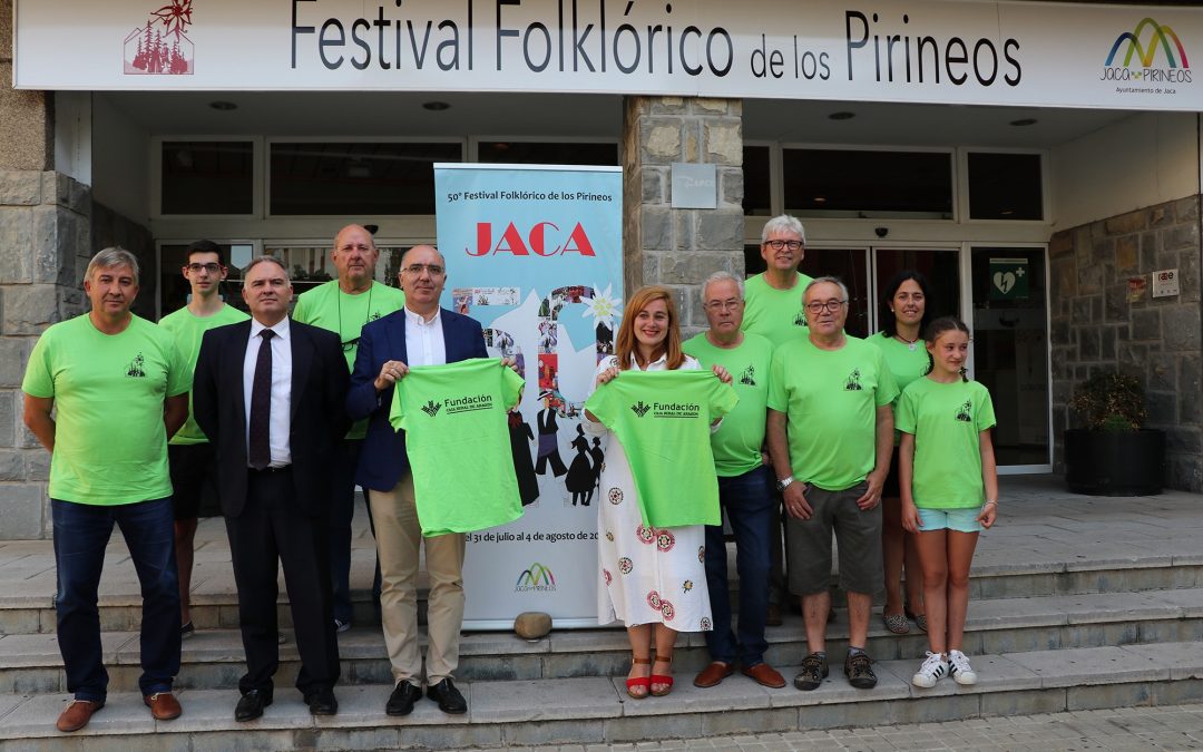 Los voluntarios del Festival Folklórico de los Pirineos, patrocinados por nuestra Fundación