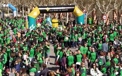 La Carrera por la Vida tiñe de verde las calles de Fraga con el patrocinio de nuestra Fundación