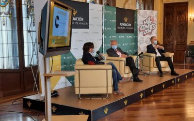 El periodista y escritor Luis del Val conversó en Caja Rural de Aragón