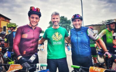 La BTT Aspanoa celebrada en Almudévar pedalea contra el cáncer infantil