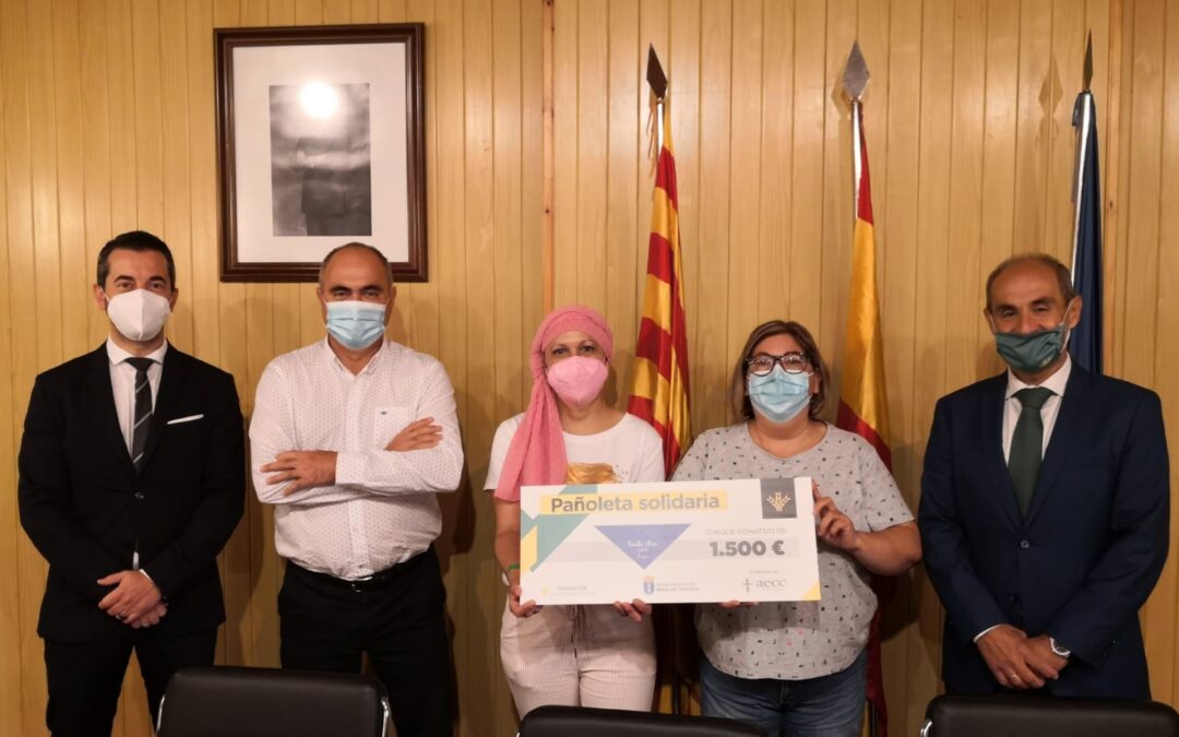 La Pañoleta Solidaria entrega el donativo logrado en Brea de Aragón