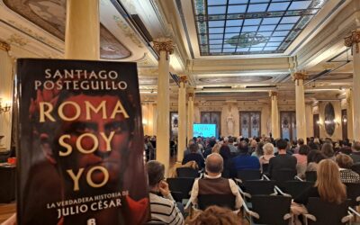 La novela histórica brilla con Santiago Posteguillo en el Edificio Caja Rural de Aragón