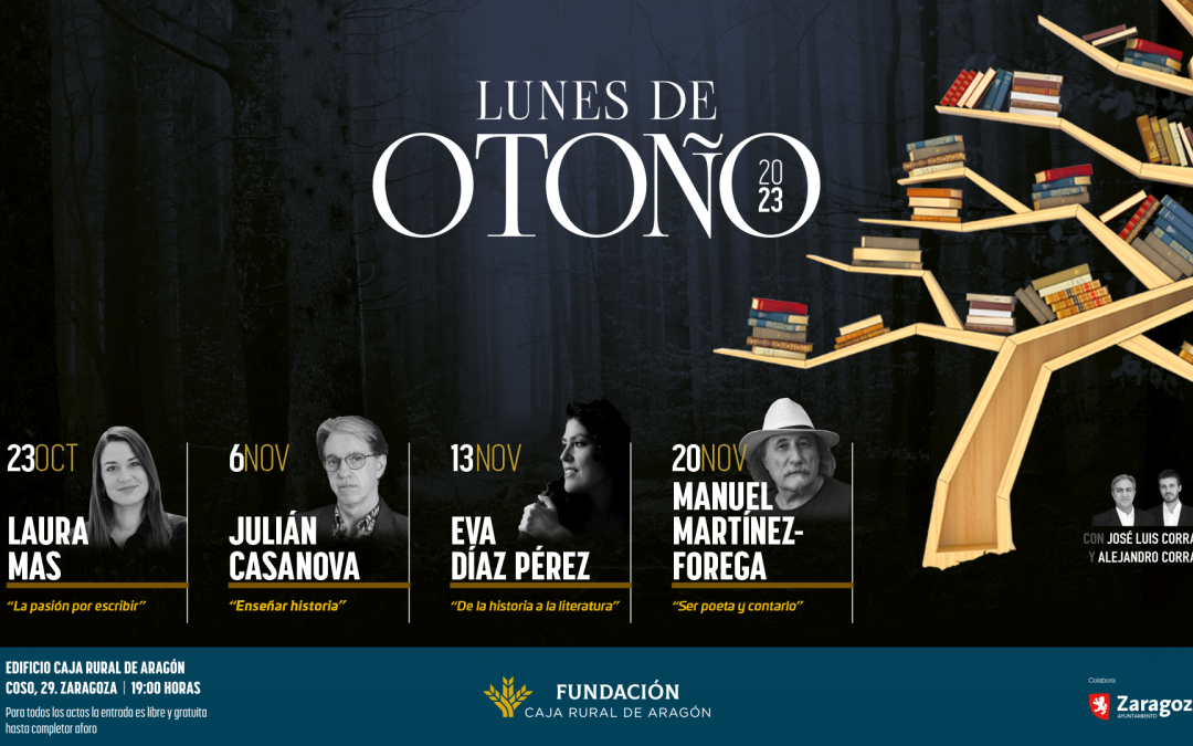 Arranca el Ciclo Literario Lunes de Otoño con entrada libre hasta completar aforo