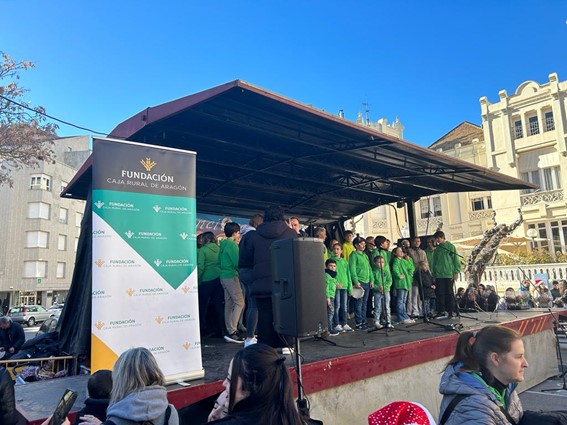 La Fundación Caja Rural de Aragón colabora con el XVI encuentro solidario Villancicosca en Huesca.