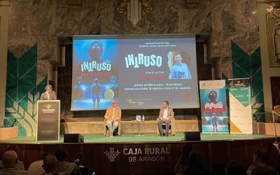 David Lozano, ganador del Gran Angular 2024, presenta su novela “Intruso” en la sede de Caja Rural de Aragón